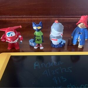 Set of Four Cartoon Character Figurines